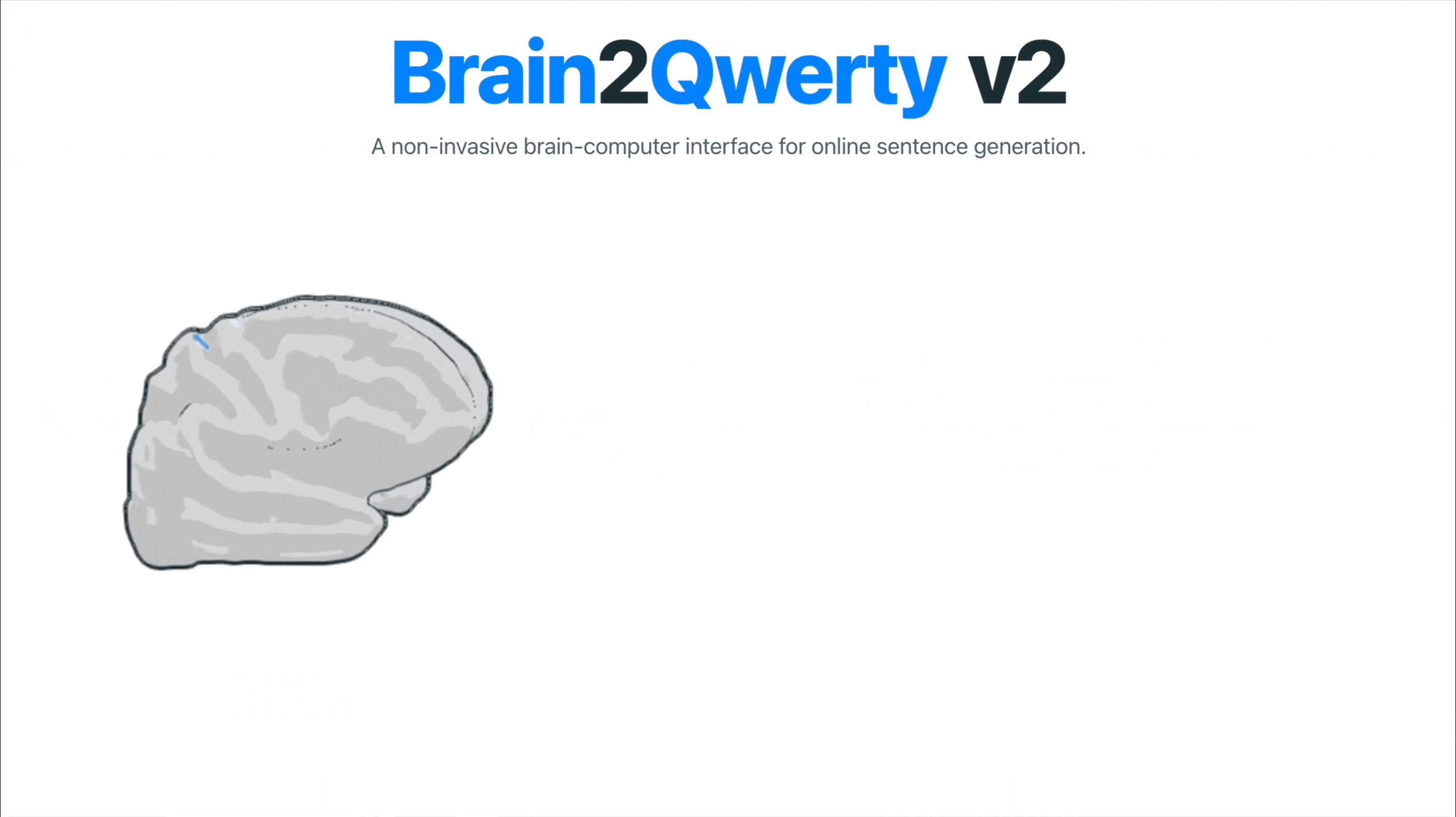 Brain2Qwerty v2 sentence decoding animation